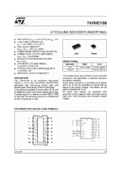 DataSheet 74VHC138 pdf